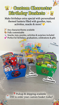 Custom Character Birthday Baskets